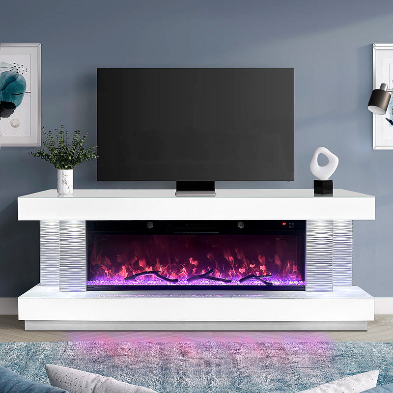 A91 MUEBLE DE TV CON CHIMENEA