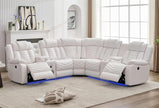 ACE27 Seccional reclinable blanco