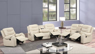 Ashley2005 Conjunto reclinable beige de gran tamaño