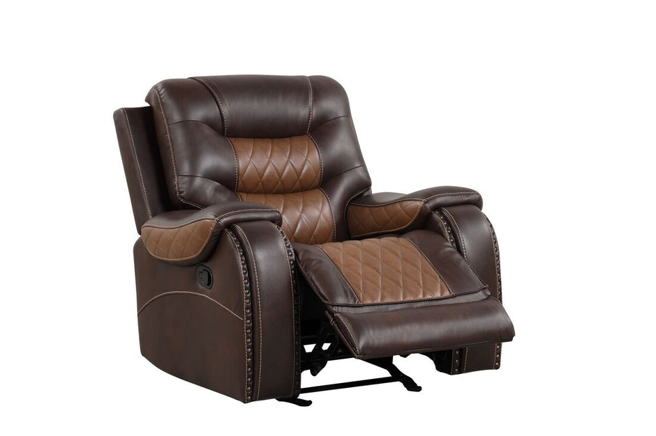 Ashley1001 Oversized Brown Reclining Set