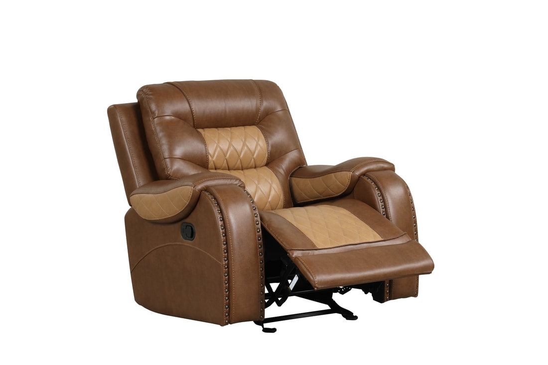 Ashley1002 Oversized Brown Reclining Set