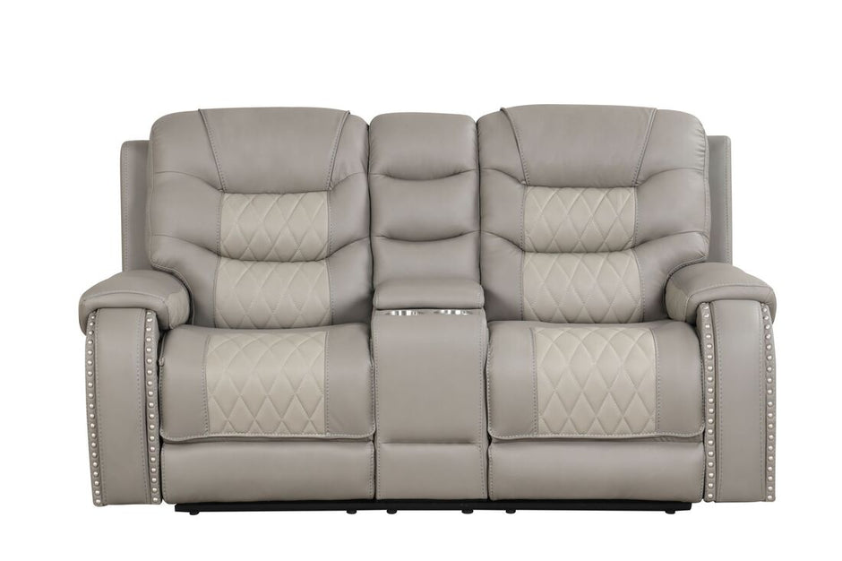Ashley1004 Juego reclinable gris claro extragrande