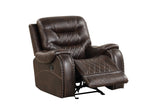 Ashley2002 Conjunto reclinable marrón extragrande