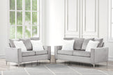 Cinderella2 Sofá Gris Plata + Loveseat