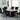 1220 Faux Marble Dining Set