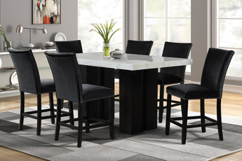 2220 Faux Marble Counter Height Table Set