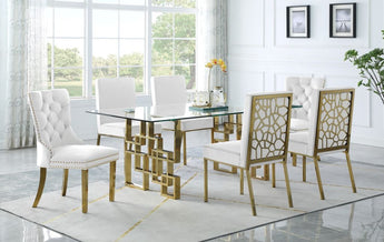 D750CRM-WHT Dining Set