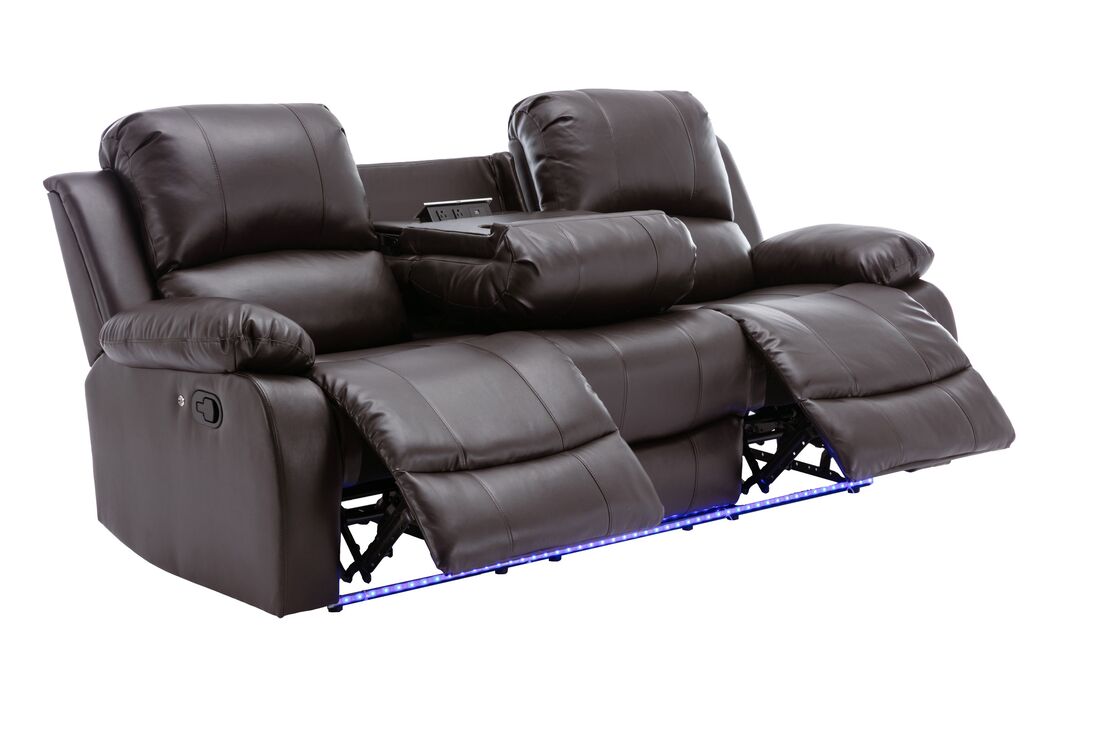 Conjunto reclinable Daytona marrón