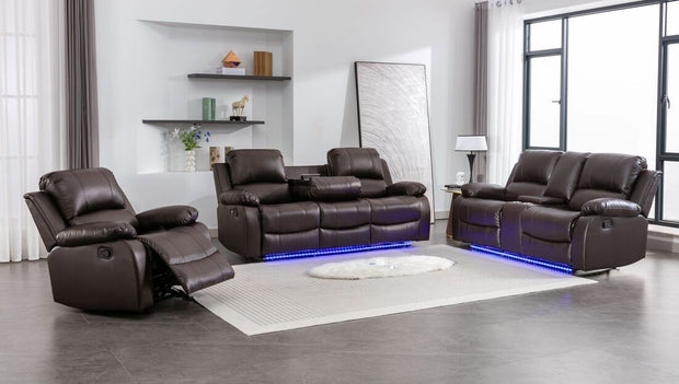Conjunto reclinable Daytona marrón