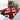 Alfombra Colibri Shaggy 3D Marrón-Rojo 151