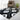 Alfombra Colibri Shaggy 3D gris-negro 151