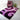 Alfombra Colibri Shaggy 3D Púrpura 999