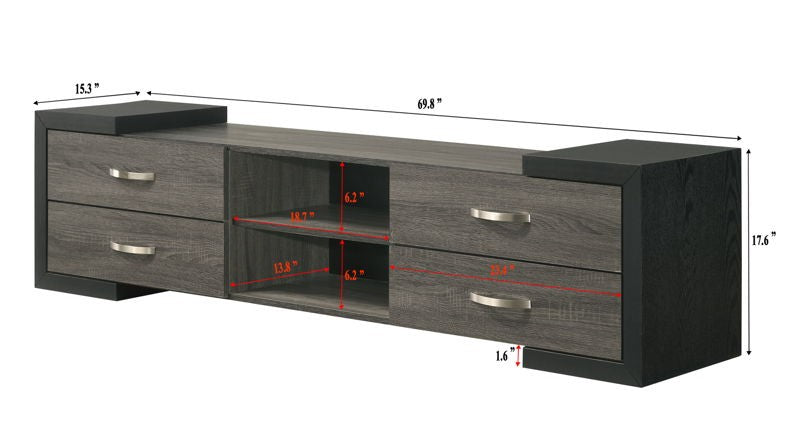 4812GY-9 SOPORTE DE TV GRIS BRANT
