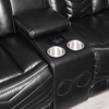 Sillón reclinable seccional Lucky Charm negro S2021