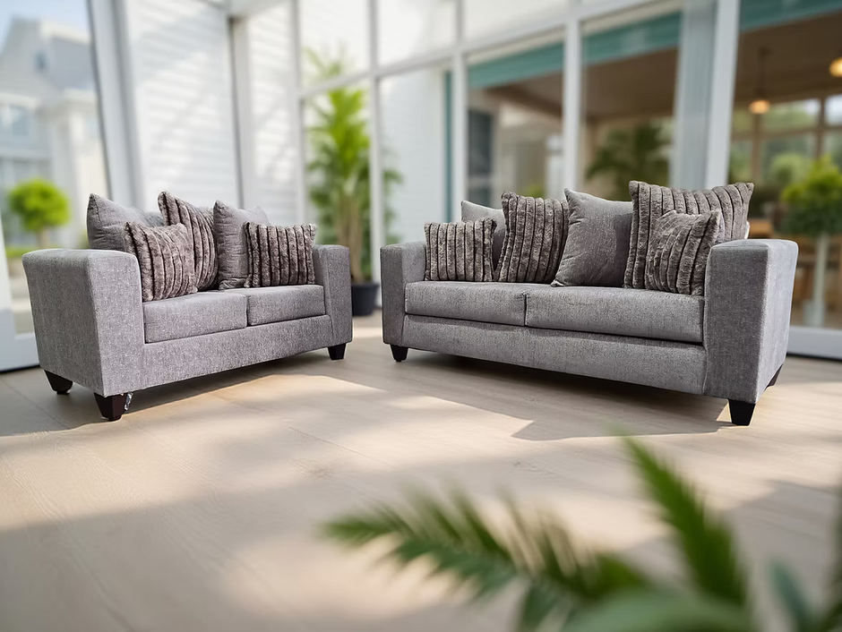 Conjunto de sofá y loveseat Kora ahumado S325