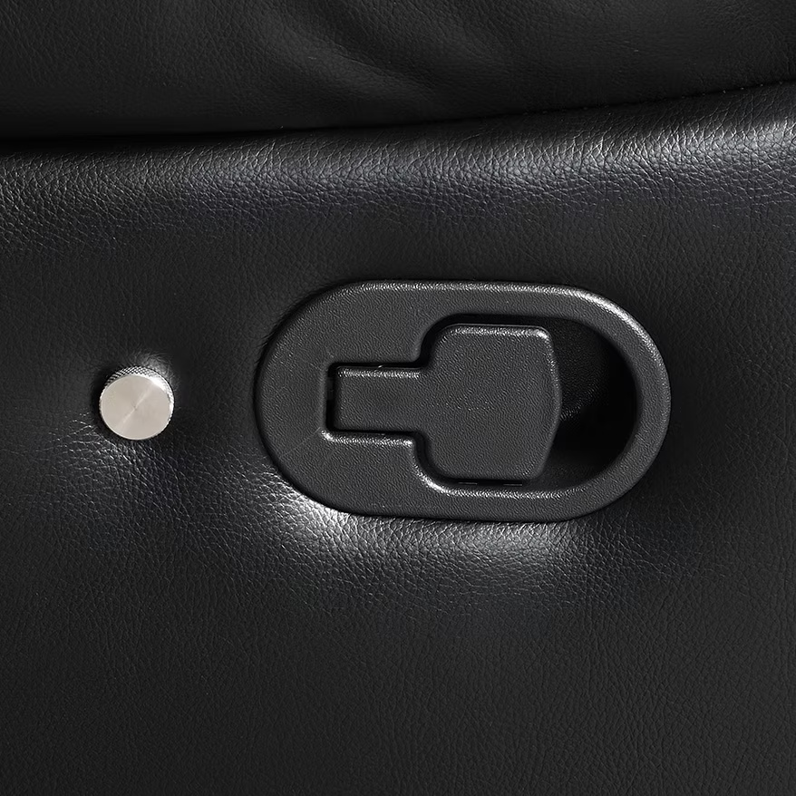 Sillón reclinable seccional Lucky Charm negro S2021