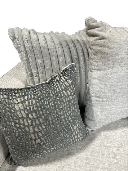 Sofá y loveseat gris piedra 600