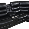 Sillón reclinable seccional Sonic Black S8787