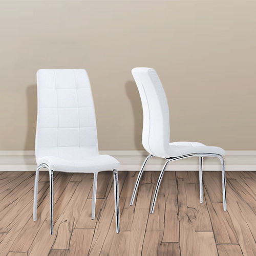 DT7003-RWH Juego de comedor blanco brillante