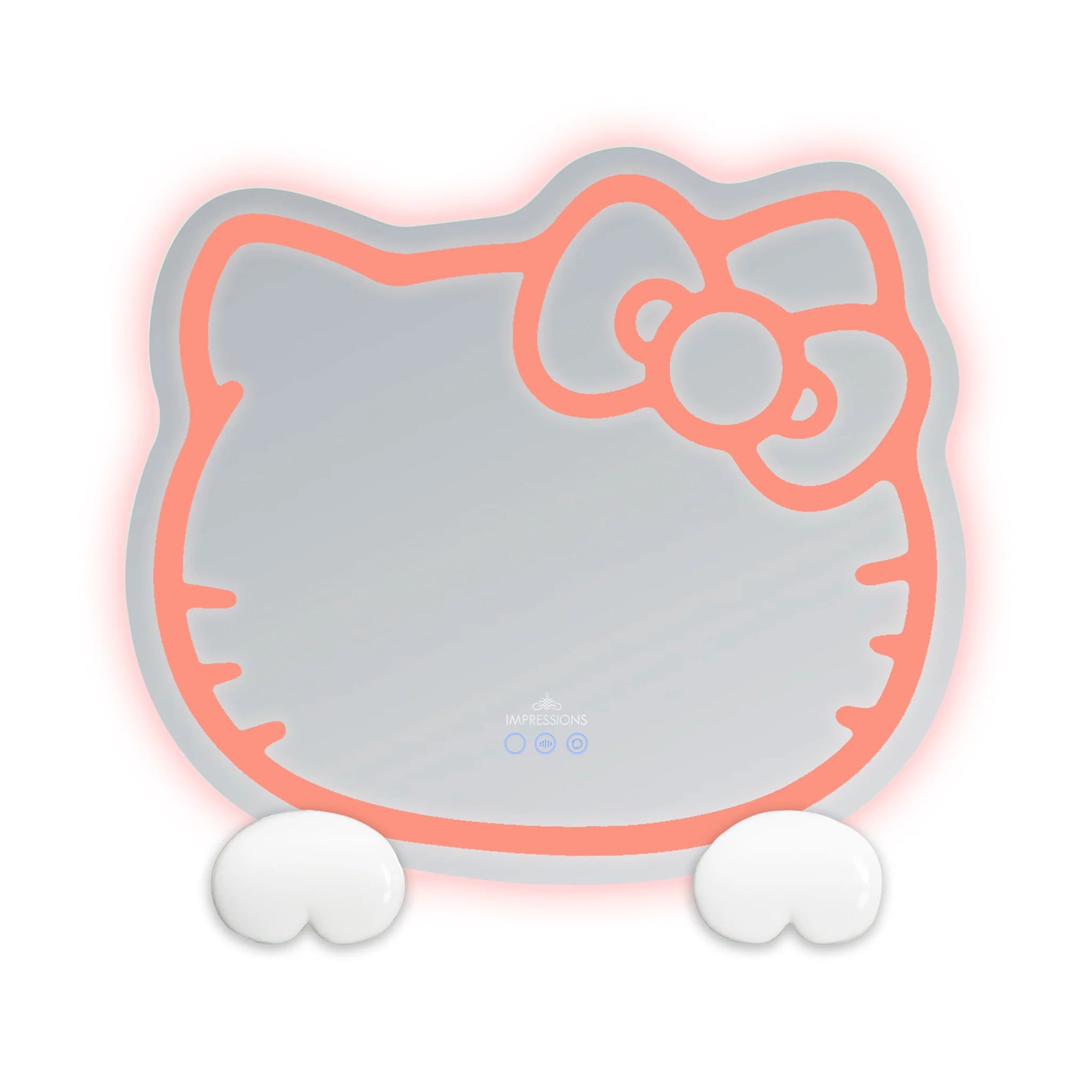 Espejo de pared RGB Hello Kitty 2.0 con parlantes Bluetooth y base especial