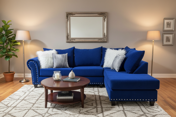 220 Blue Sectional Nailheads