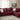 220 Burgundy Sectional Nailheads