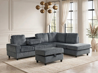 50Heights Reversible Sectional + Ottoman