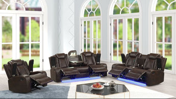 Luz Brown Reclining Set