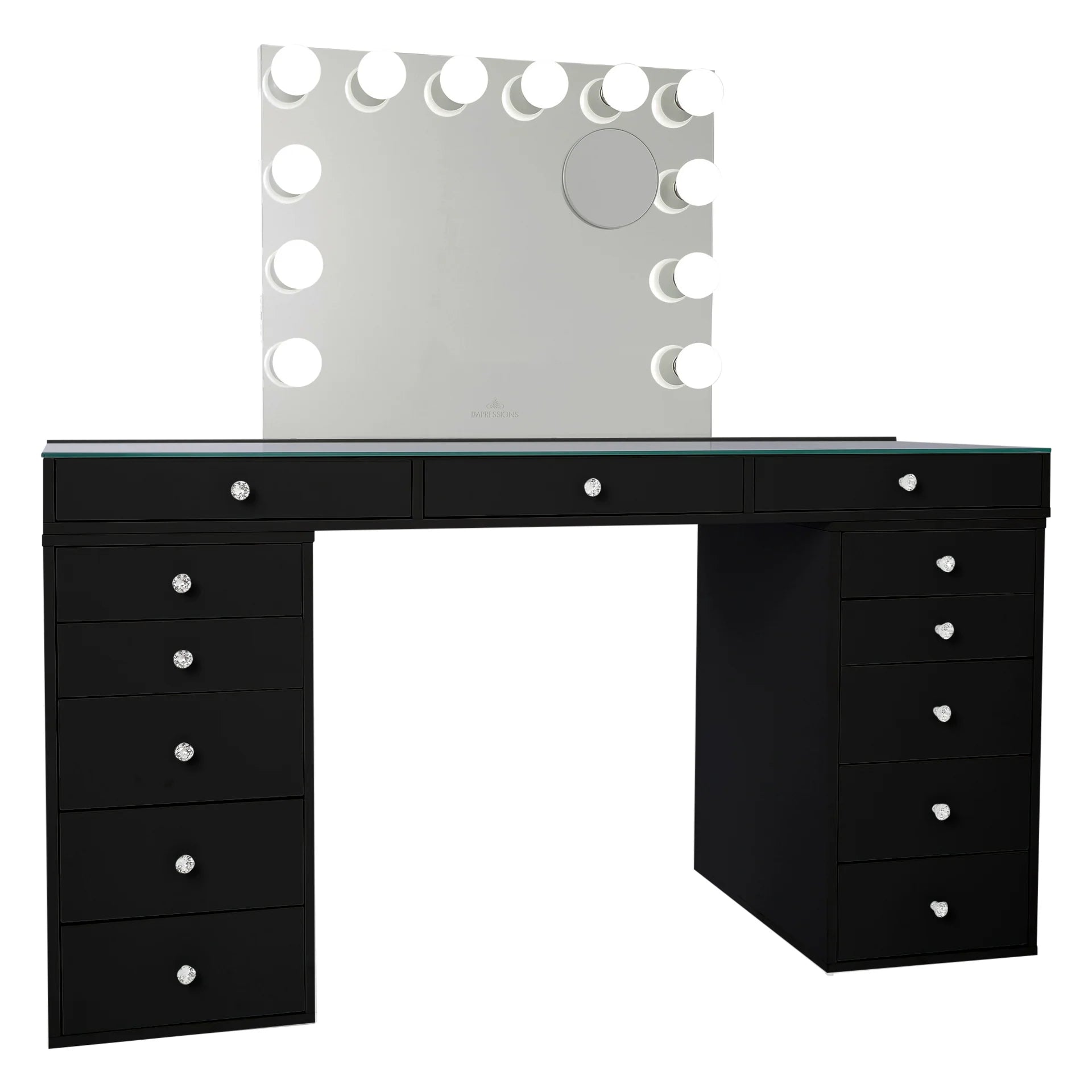 Paquete de muebles de sobremesa SlayStation Pro 2.0 + espejo de tocador + 5 cajones