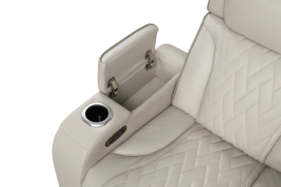 Sofá seccional reclinable eléctrico de arena de España