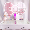 Espejo de pared con lazo RGB de Hello Kitty y base desmontable