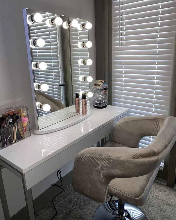 ESPEJO DE CORTE ANCHO STARLIGHT BLANCO 