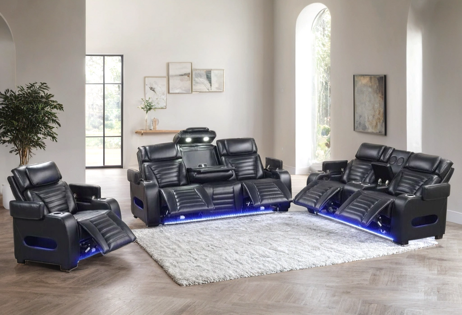 Conjunto reclinable eléctrico TOKYO de 3 piezas