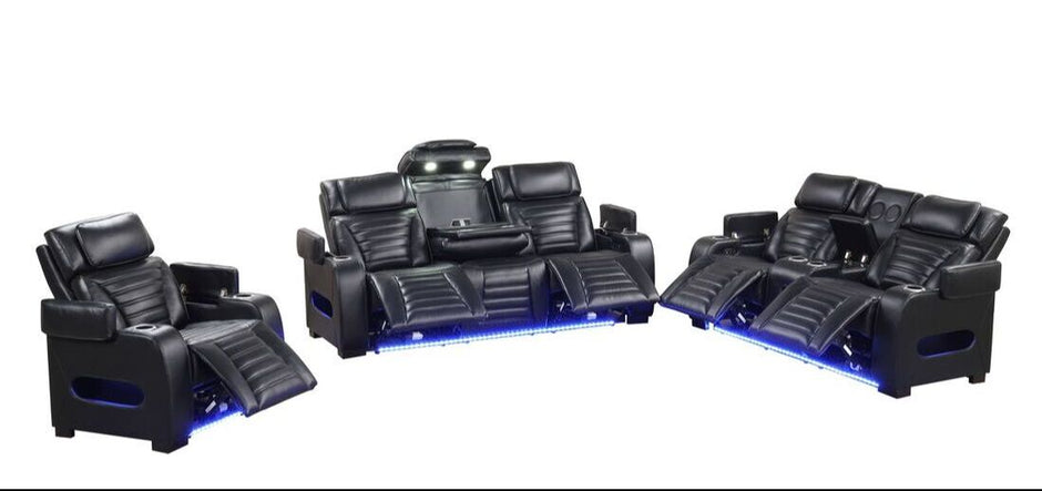 Conjunto reclinable eléctrico TOKYO de 3 piezas
