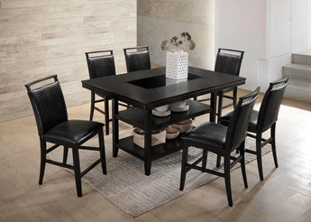 Tommy Black Counter Height Set