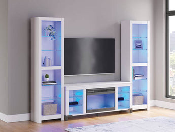 W2722 - TV Stand 59" L w/Fireplace (LED Lights)