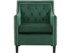 Silla decorativa verde 1297FG 