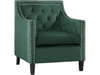 Silla decorativa verde 1297FG 