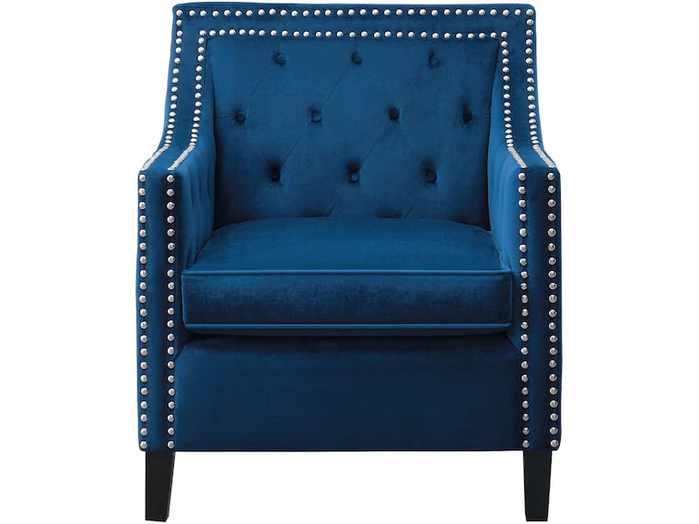 Silla decorativa azul 1297NV