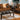 Sofá y loveseat marrón chocolate 300