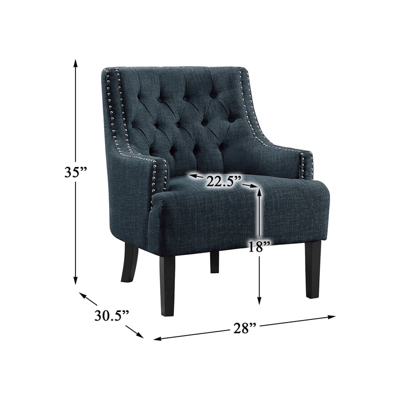 Silla decorativa azul 1194IN