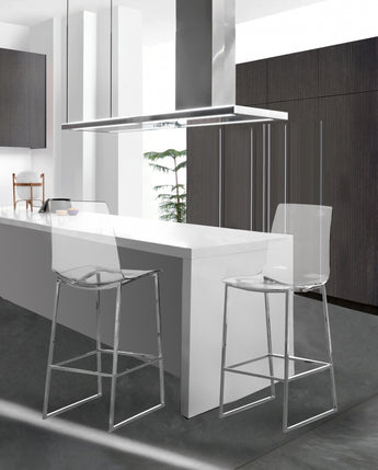 Lumen Chrome Counter Stool
