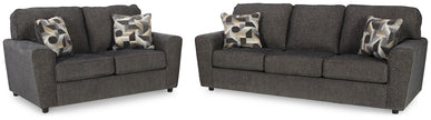 Ashley 26804 Cascilla Sofá y loveseat gris
