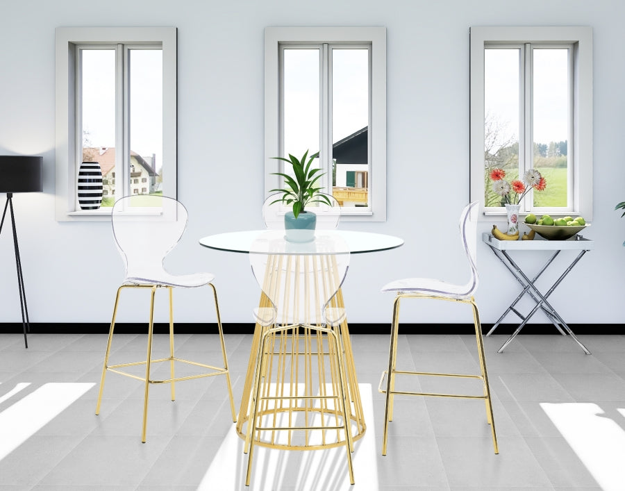 Taburete de mostrador dorado Clarion 