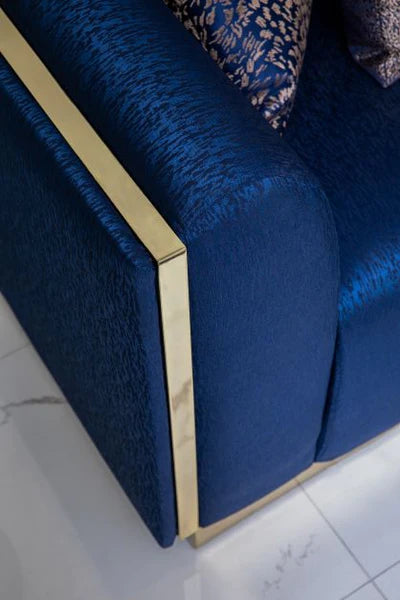 Sofá y loveseat azul marino Harley