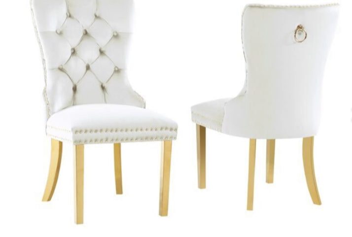 Juego de comedor blanco D750CRM