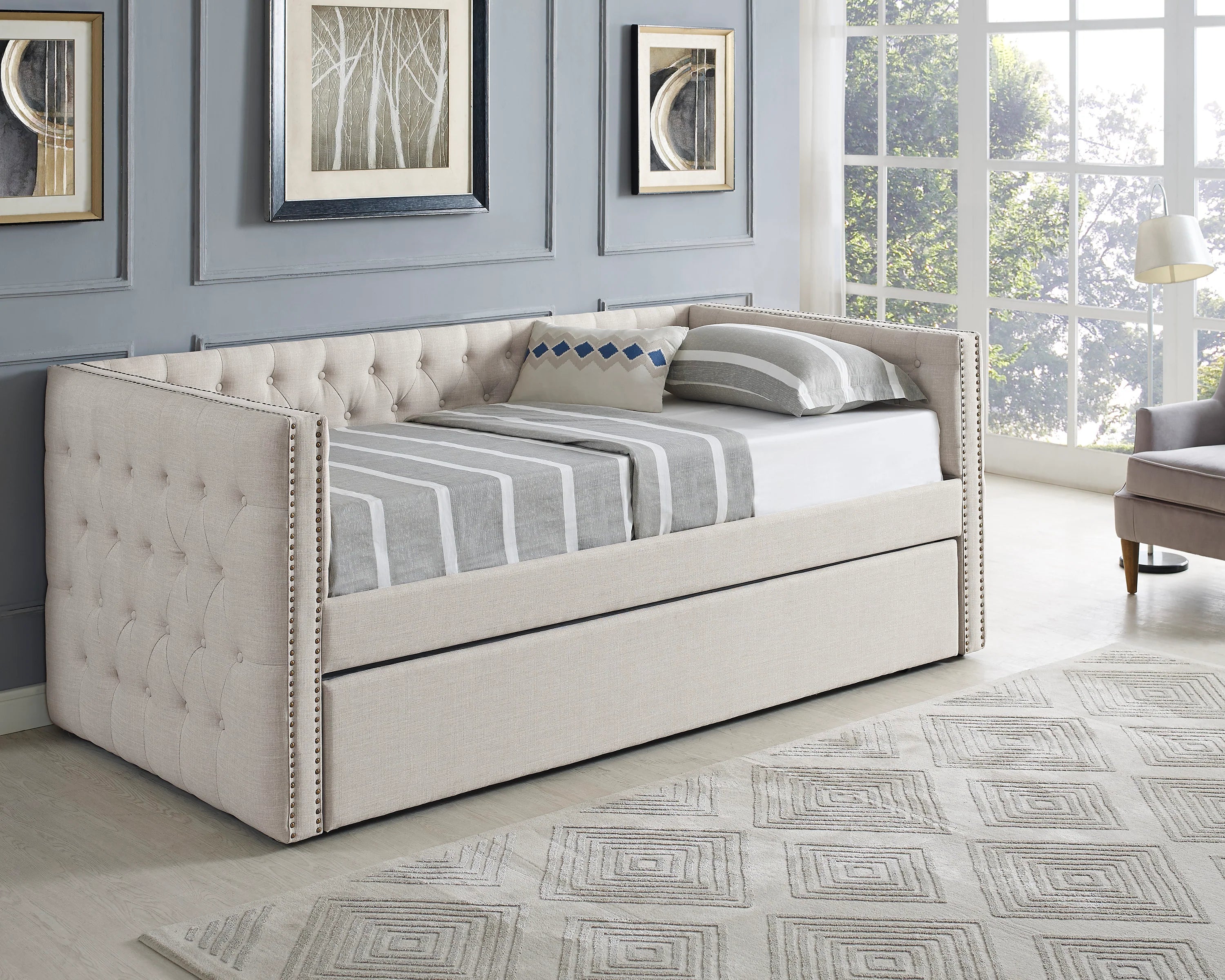 5335IV Sofá cama Trina beige