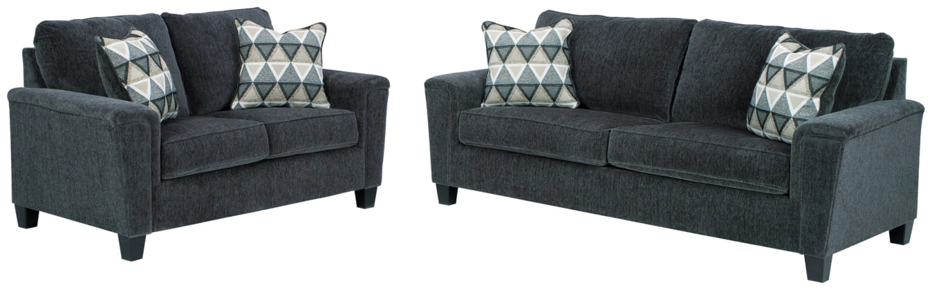 Ashley 83905 Abinger Juego de sofá y loveseat gris oscuro