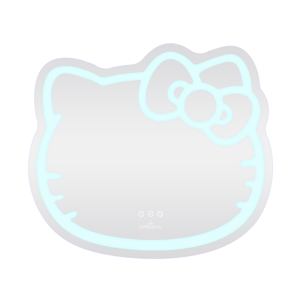 Espejo de pared LED de Hello Kitty