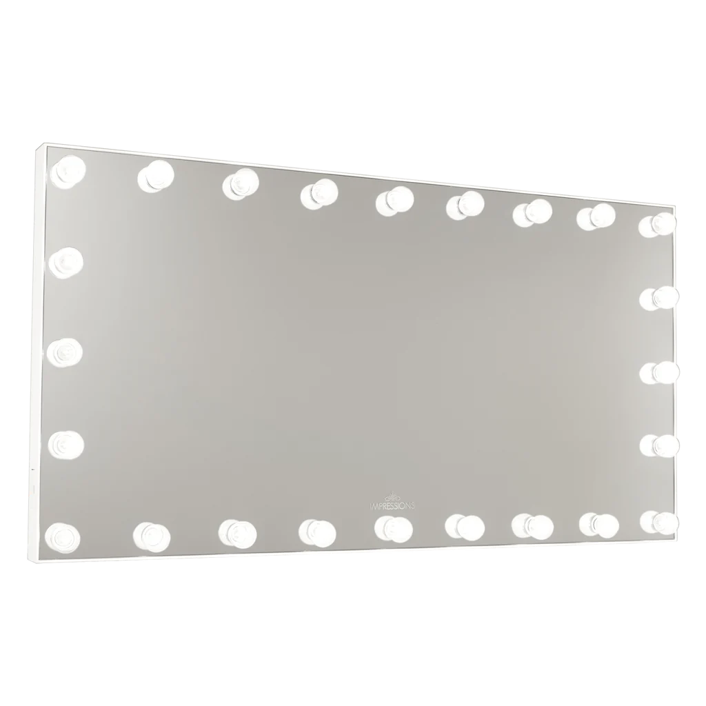 Espejo de tocador extra ancho Hollywood Glow Panorama